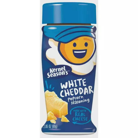 Popcorn Seasoning | White Cheddar | 2.85 oz | Popcorn County USA | North Loup Valley