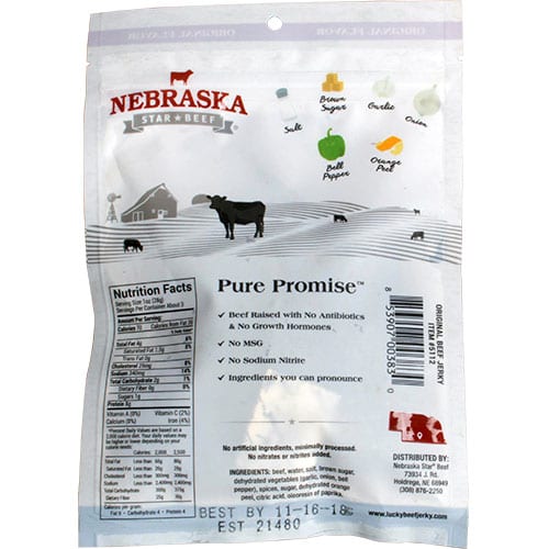 Original Beef Jerky | 3 oz | Nebraska Star Beef